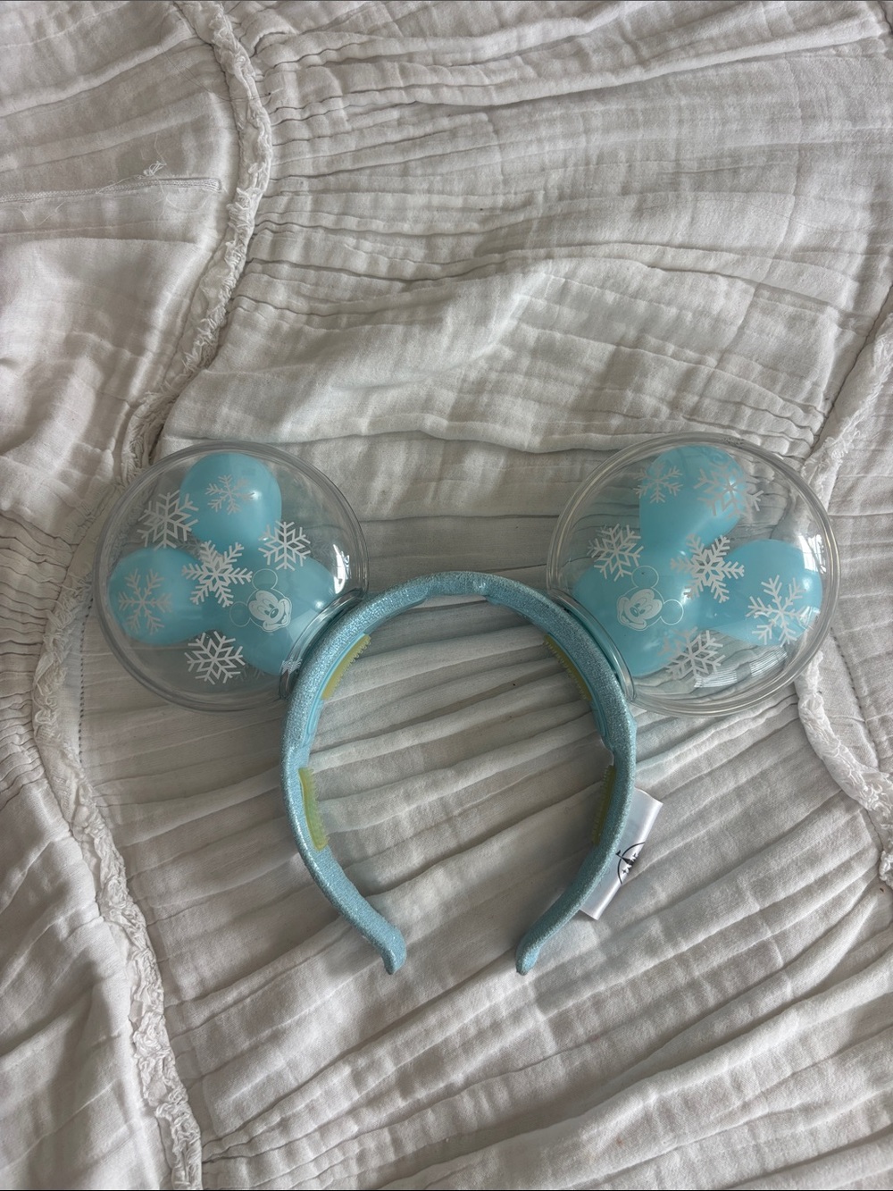 Disney Light Blue Snowflake Bubble Ear Headband
